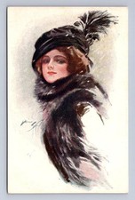 CARTÃO POSTAL ASSINADO PELO ARTISTA GLAMOUR BELLE NATAL HARRISON FISHING (RN 605) comprar usado  Enviando para Brazil