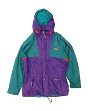 Jaqueta corta-vento masculina BAILO com capuz Reino Unido 38 roxa média colorblock DG17 comprar usado  Enviando para Brazil