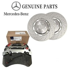 Conjunto de pastilhas e rotores de freio dianteiro Mercedes S63 e S65 AMG fabricante de equipamento original - Genuíno comprar usado  Enviando para Brazil