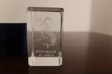 Steinbock hologramm glas gebraucht kaufen  Deutschland