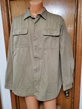 Camisa masculina L.L Bean bege bronzeada macia forrada de jersey tamanho XL Hurricane Euc, usado comprar usado  Enviando para Brazil