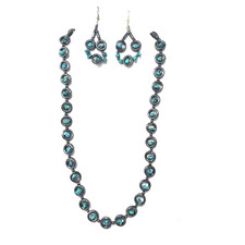 Turquoise hematite necklace for sale  Valley