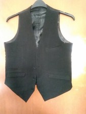 Mens black waistcoat for sale  BANBURY