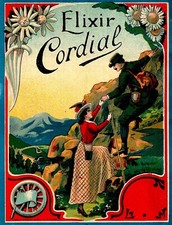 Etichetta elixir cordial usato  Piacenza