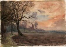 Antique watercolour painting for sale  UK