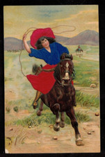 C1920 art cowgirl for sale  Buxton