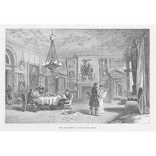 DUFF HOUSE Banffshire The Dining Room - Estampa antiga 1889 comprar usado  Enviando para Brazil