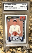 Yang Hansen/Tre Johnson 2025 Panini DRAFT NIGHT GRADED GEM-MT 10 LOTE NOVATO comprar usado  Enviando para Brazil