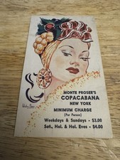 Monte proser copacabana for sale  Reading