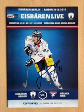Julian Talbot - Eisbären Berlin - Signiertes Programmheft - Saison 2015/16 comprar usado  Enviando para Brazil