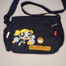 Bolsa tiracolo Bubbles Power Puff menina azul jeans ajustável mochila para meninas comprar usado  Enviando para Brazil