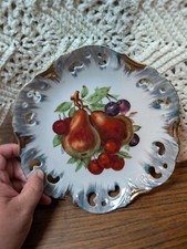 Tigela decorativa antiga de porcelana de pera e frutas comprar usado  Enviando para Brazil