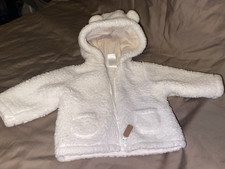 JAQUETA DE LÃ NEWBORN CARTER'S (ORELHAS!!!!)     BRANCO L.S.    Novo com etiquetas, usado comprar usado  Enviando para Brazil