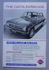 Datsun range orig for sale  BENFLEET