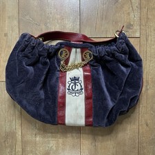Bolsa Vintage Juicy Couture Velour Azul Marinho e Vermelha Y2K Glam  comprar usado  Enviando para Brazil