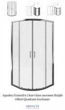 Aqualux offset quadrant for sale  DUDLEY