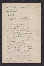 Poème autographe raoul d'occasion  Pradines
