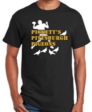 CAMISA PRETA PICKETT'S PITTSBURGH PIGEONS PEQUENA-5XL comprar usado  Enviando para Brazil