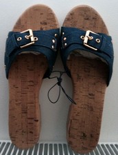 Ladies denim sandals for sale  LONDON