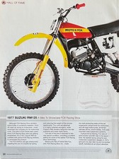1977 Suzuki RM125 Moto-X Fox AMA Hall of Fame pôster (11" x 17") Simox Bob Fox comprar usado  Enviando para Brazil