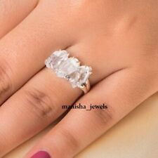 Anel de prata esterlina 925 pedra preciosa diamante Herkimer presentes joias todos os tamanhos CA-216 comprar usado  Enviando para Brazil
