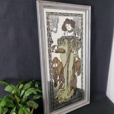 Vintage mucha mirror for sale  POLEGATE