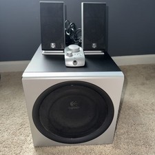 Używany, Logitech Z-2300 Głośniki komputerowe i subwoofer Audio Przewodowy pilot PRZETESTOWANY na sprzedaż  Wysyłka do Poland