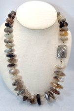Collana agate collana usato  Palermo