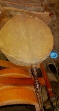  ** VINTAGE TAMBOR XAMÃ DHYANGRO JHAKRI OBJETO RITUAL TIBETANO TÂNTRICO NEPAL!* comprar usado  Enviando para Brazil