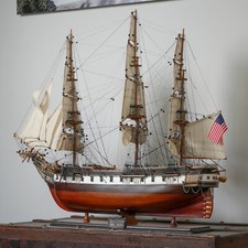 Navio modelo USS CONSTELLATION feito à mão 38" - Museu-Qualidade, totalmente montado comprar usado Navio modelo USS CONSTELLATION feito à mão 38" - Museu-Qualidade, totalmente montado comprar usado  Enviando para Brazil