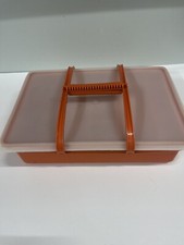 Caixa Tupperware Tupper-Craft laranja com alça  comprar usado  Enviando para Brazil