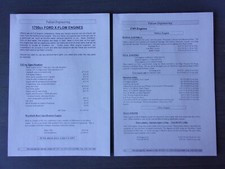 Vulcan engineering specs for sale  BENFLEET