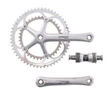 Pedivela Campagnolo Record 2x 10s bicicleta de estrada 172,5mm 53/39T cônica quadrada BB ITA comprar usado  Enviando para Brazil