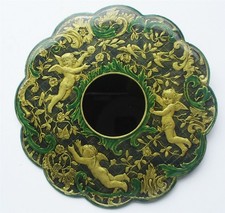 Broche prendedor querubines Catherine Popesco 3" esmalte arte francés excelente de colección segunda mano  Embacar hacia Mexico