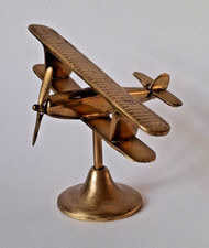 Solid brass biplane for sale  ALFRETON