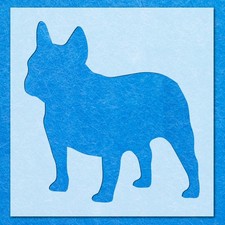 Usado, Estêncil francês Bull Dog Stood: aerógrafo Mylar arte de parede pintura artesanato, faça você mesmo comprar usado  Enviando para Brazil