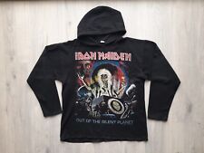 Moletom com capuz preto vintage anos 90 Iron Maiden Out Of The Silent Planet 2000, tamanho GG comprar usado  Enviando para Brazil