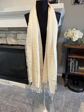 Cream scarf shawl for sale  Farmington