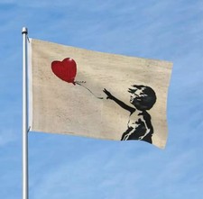 Banksy flagge 150 gebraucht kaufen  Köln