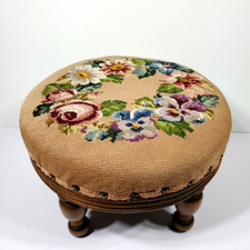 Vintage footstool needlepoint for sale  Onalaska