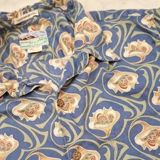 Camisa vintage Reyn Spooner azul verde botão para baixo padrão floral art déco como está comprar usado  Enviando para Brazil
