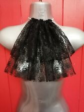 Black lace jabot for sale  KEIGHLEY