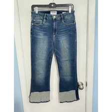 Mini bota armação jeans tamanho 29 cintura alta bainha algemada festival verão hippie comprar usado  Enviando para Brazil