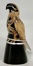 Chifre de búfalo esculpido à mão design canadense águia/falcão 3,25” comprar usado  Enviando para Brazil