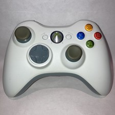 Controle oficial Microsoft XBox 360 sem fio original do fabricante branco testado e limpo, usado comprar usado  Enviando para Brazil