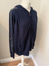 Womens navy hooded for sale  POOLE