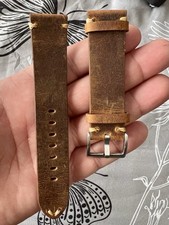 Brown handmade leather for sale  WALSALL
