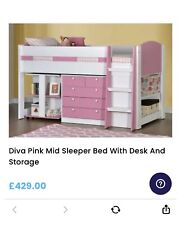 Pink diva midsleeper for sale  DARTFORD