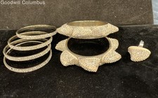 Rhinestone bracelets ring for sale  Columbus