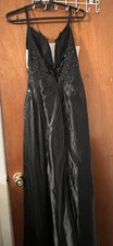 Black satin halter for sale  USA